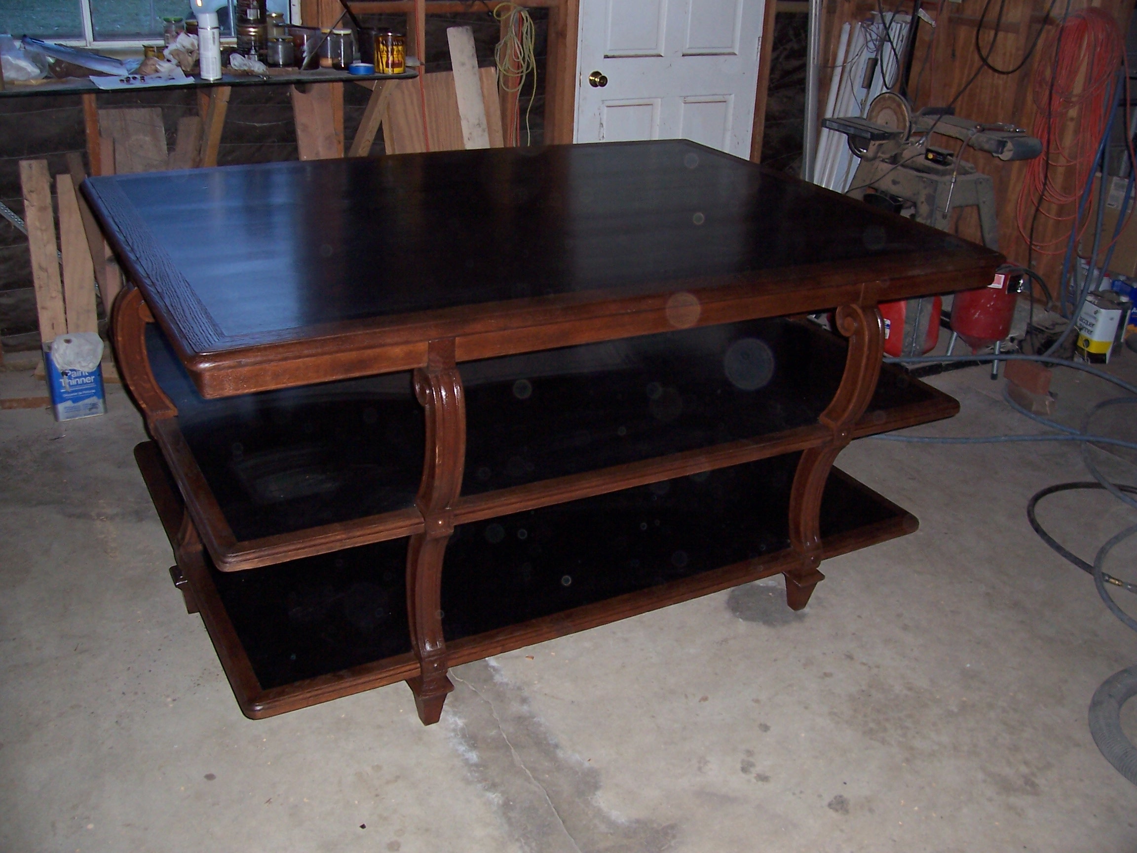 Classic library table becomes sewing table